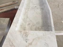 Carrara White marble rectangle wash basin