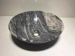 China Juparana granite round wash basin
