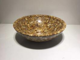 Stone Mosaic round wash basin