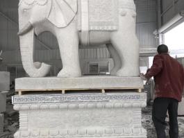 G606 granite elephant sculpture