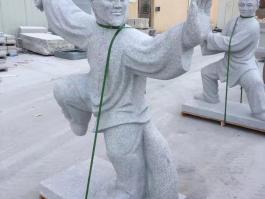 Natural stone human statue
