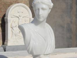 White marble Human statue