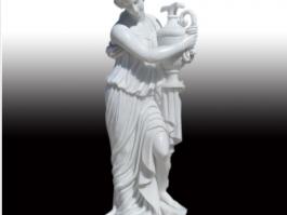 White marble Goddess statue