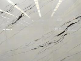 Calacatta Gold marble look sintered stone slab