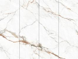 Calacatta Gold marble look sintered stone slab