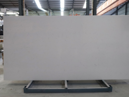 White marble look quartz slab