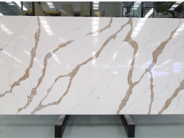 Marble look quartz stone slab