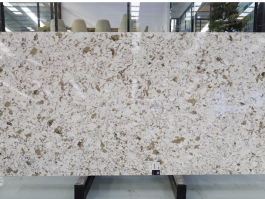 Beige quartz stone slab