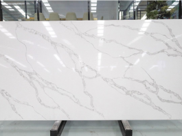 Marble look quartz stone slab