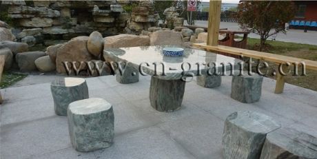 stone table and bench